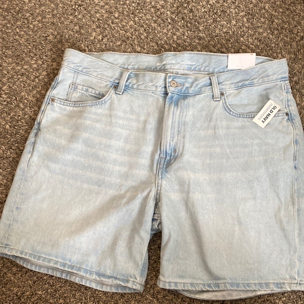 Old Navy Slouchy Straight Denim Shorts NWT